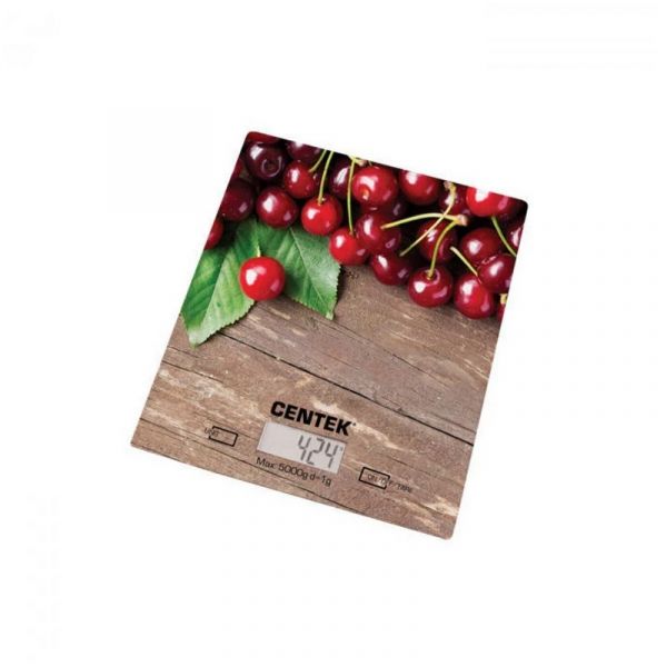 Кухонные весы Centek СТ-2462 электронное вишня