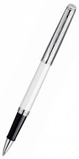 Ручка роллер WATERMAN Hemisphere Deluxe (S0921290) White CT (F) чернила: черный нержавеющая сталь блестящий хром