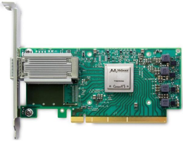 Сетевой адаптер Mellanox MCX555A-ECAT сетевая карта PCI Express 3.0 x16, зеленый